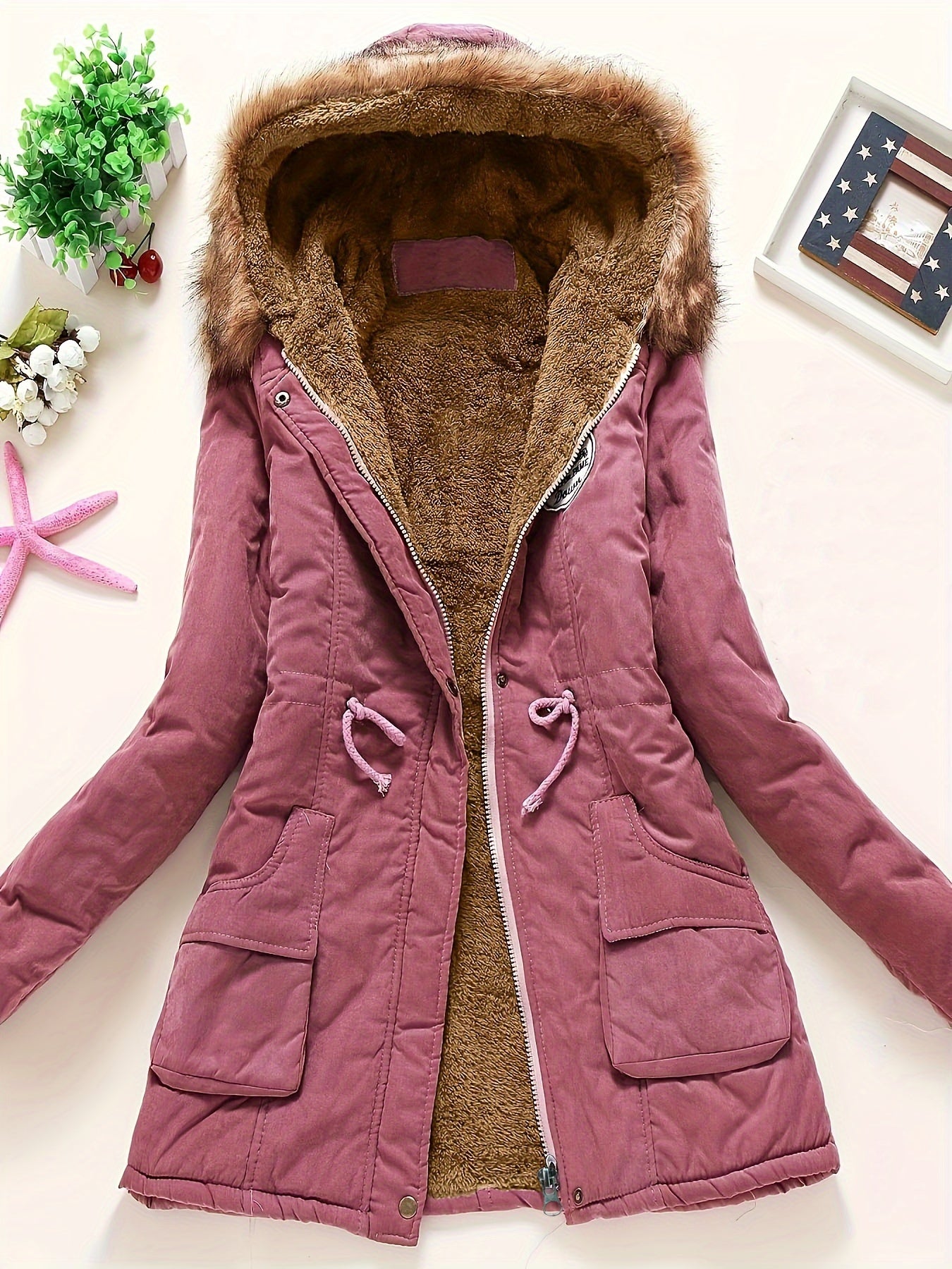 Women’s Winter Parka Jacket with Hood