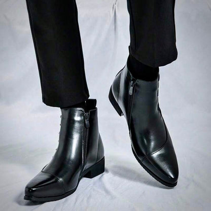 Men’s Classic Dress Boots For Formal And Smart Outfits With Sleek Design