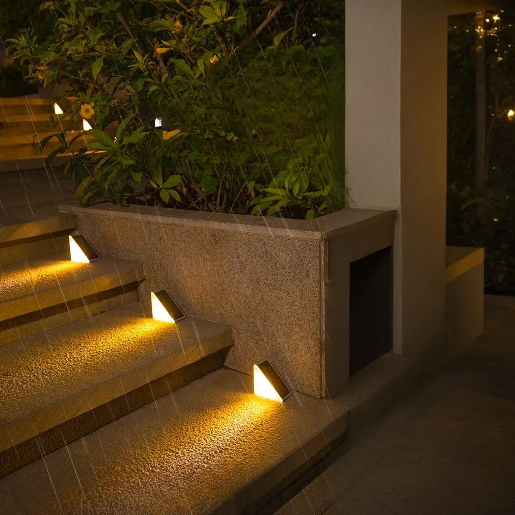 Outdoor Solar Step Lights Waterproof, Durable & Ambient Glow
