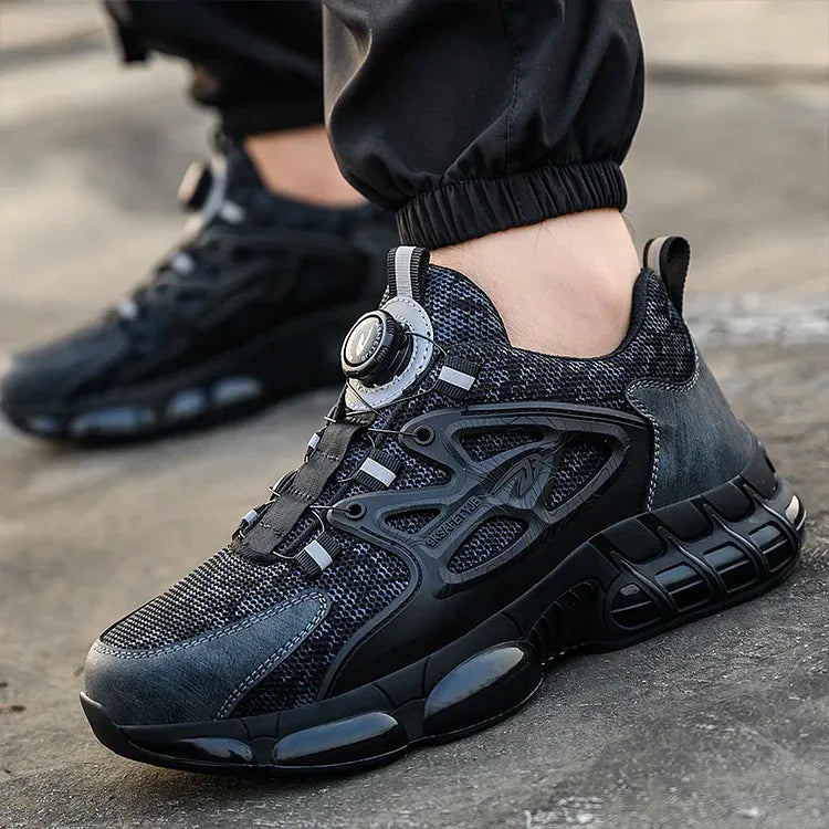 Men's Outdoor Safety Work Shoes with Steel Toe & Non-Slip Sole