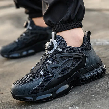 Men's Outdoor Safety Work Shoes with Steel Toe & Non-Slip Sole