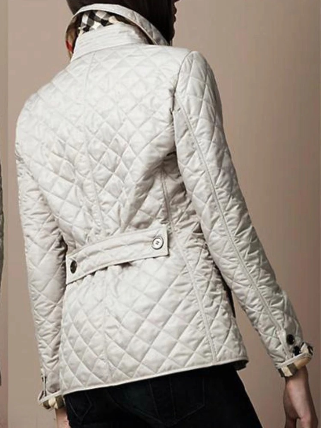 Women’s Quilted Collar Jacket for Daily Layering in Autumn and Winter