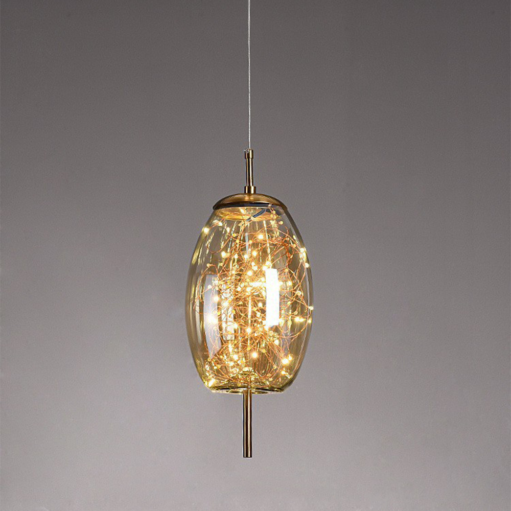 Contemporary Pendant Light LED Hanging Ceiling Fixture