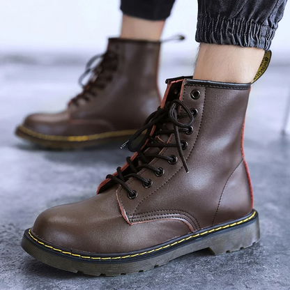 Men's Winter Lace Up Shoes Classic Solid Design