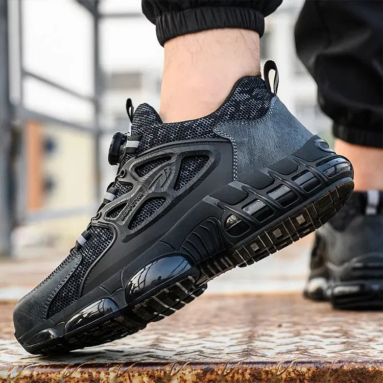 Men's Outdoor Safety Work Shoes with Steel Toe & Non-Slip Sole