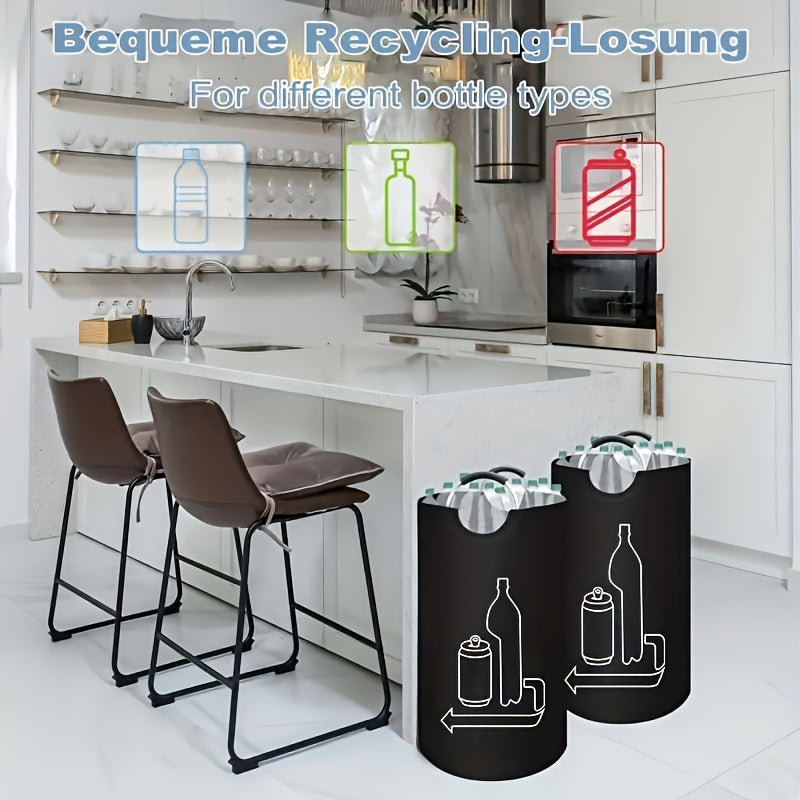 Bac de rangement pliable grand format 115L pour linge et recyclage
