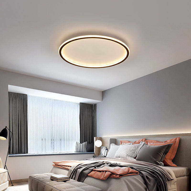 Modern LED Flush Ceiling Light  Round Design with Adjustable Brightness