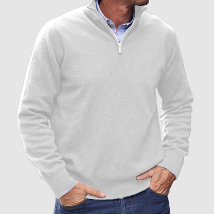 Men's Zip Sweater  Lightweight Everyday Layer with Timeless Appeal