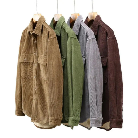Men’s Casual Corduroy-Style Jacket Winter Comfort Layer