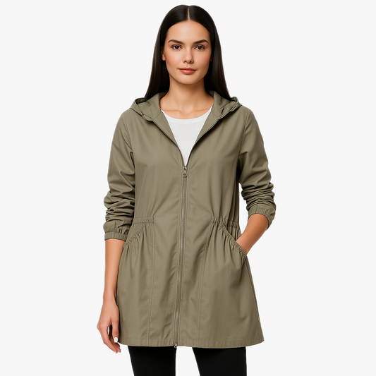 Stylish Waterproof Hooded Rain Jacket