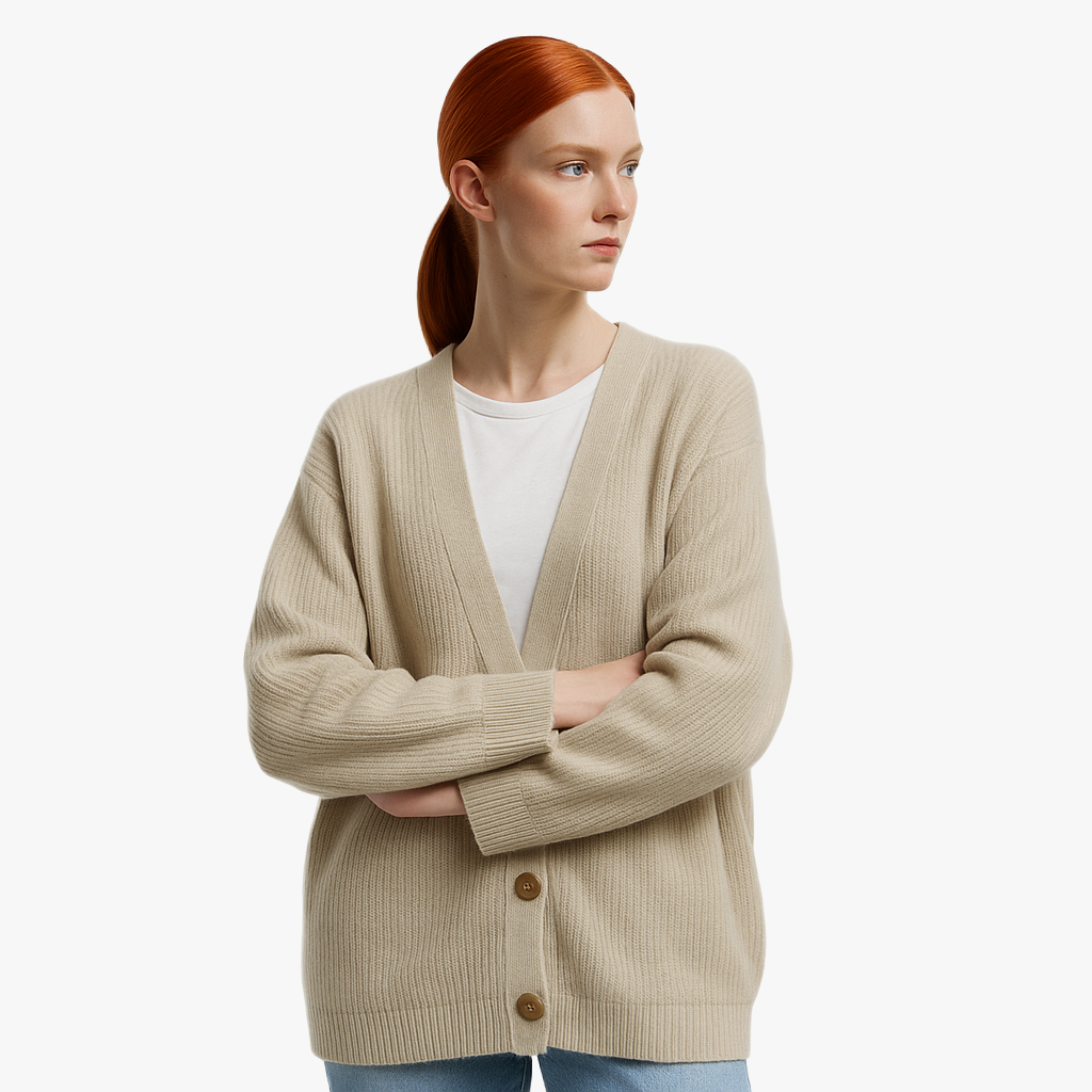 Warm Knitted Women's Cardigan for Cool Days