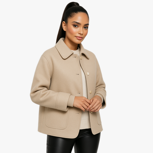 Elegant Women's Winter Button Jacket