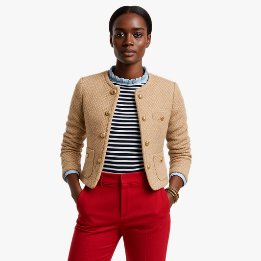 Stylish Warm Women's Button-Up Jacket