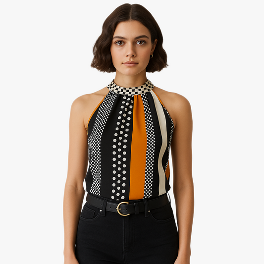 Stylish Women's Sleeveless Top with Print