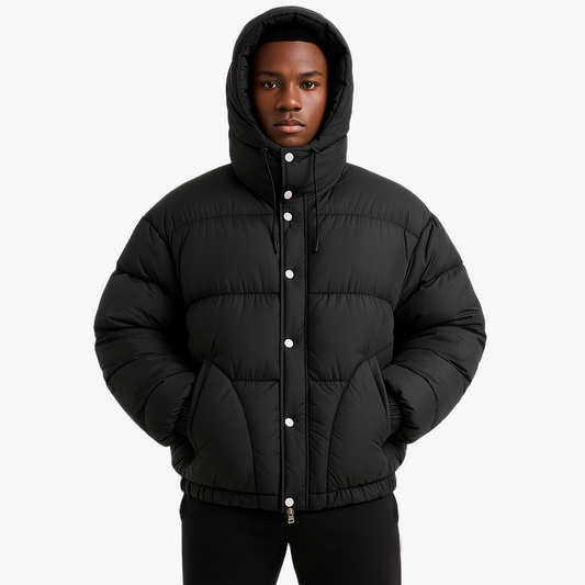 Warm Winter Parka for Men with Hood