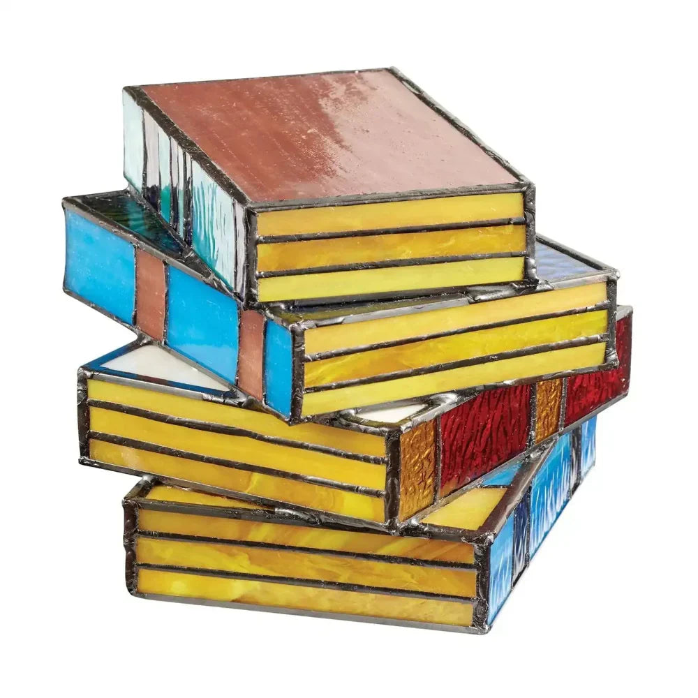 Stacked Book LED Table Lamp Soft Decorative Light for Living Spaces