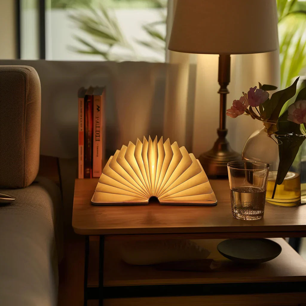 Decorative Book Shaped LED Night Light USB Rechargeable