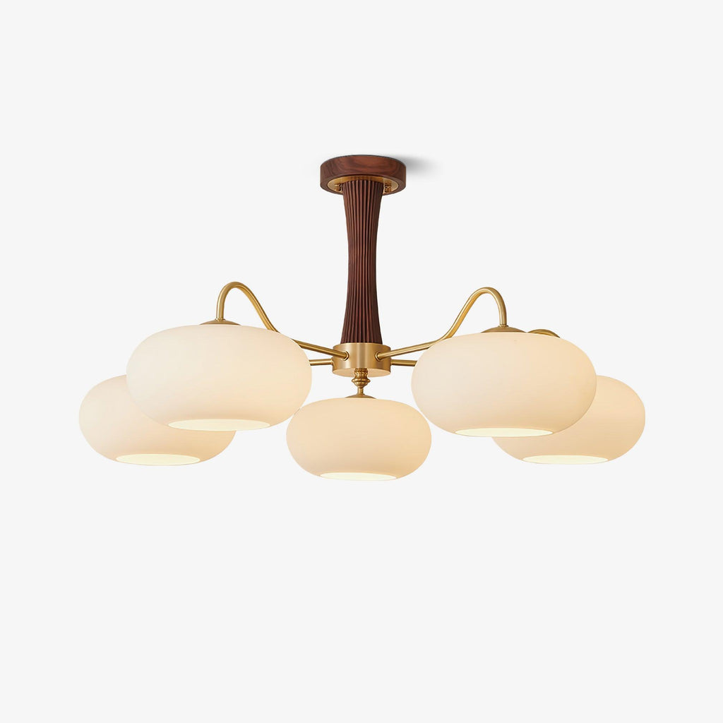 Retro Ceiling Chandelier Mid-Century Style Multi-Light Design
