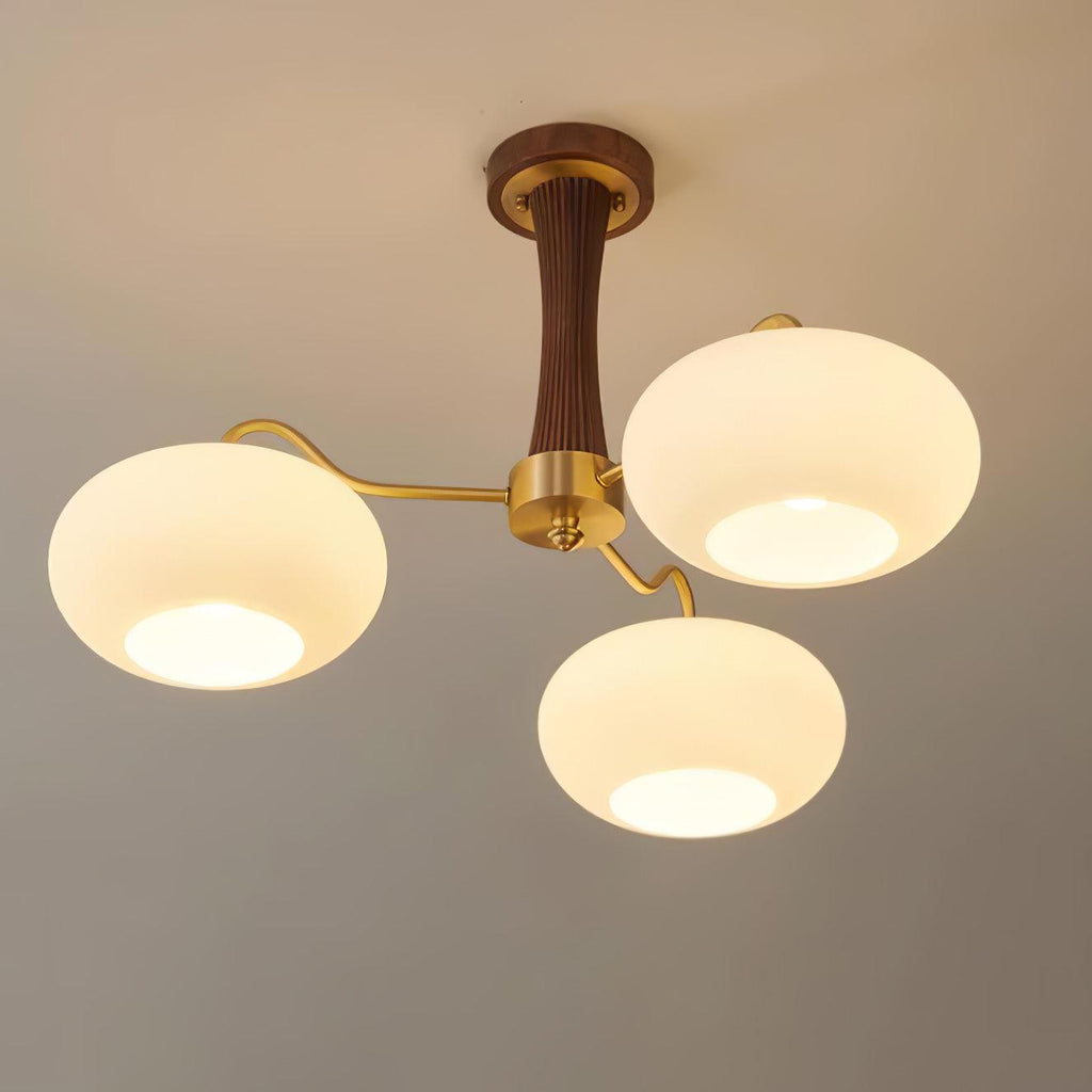 Retro Ceiling Chandelier Mid-Century Style Multi-Light Design