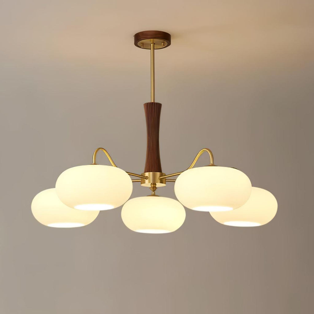Retro Ceiling Chandelier Mid-Century Style Multi-Light Design