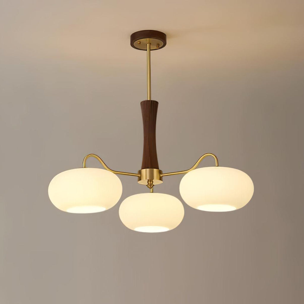 Retro Ceiling Chandelier Mid-Century Style Multi-Light Design