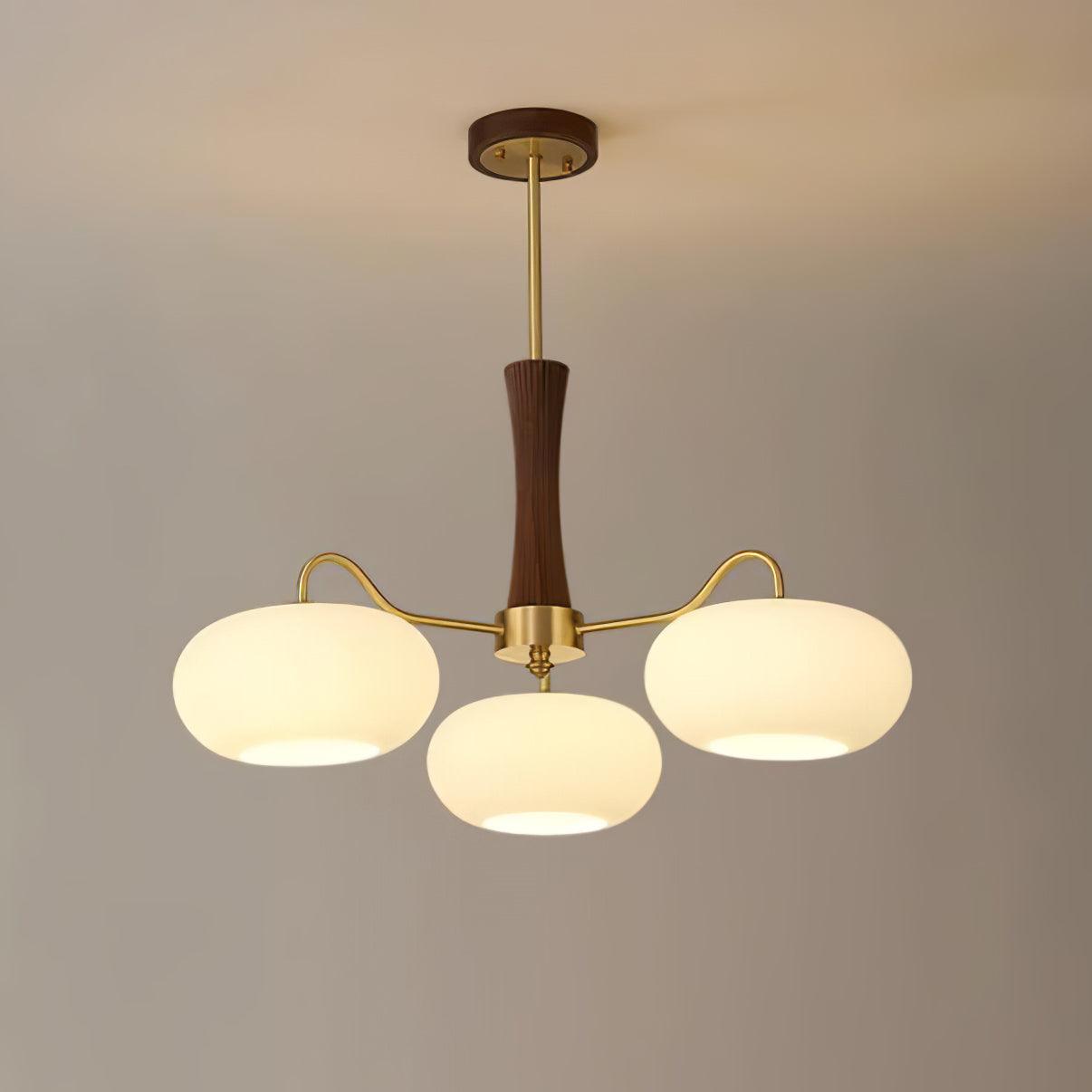 Retro Ceiling Chandelier Mid-Century Style Multi-Light Design