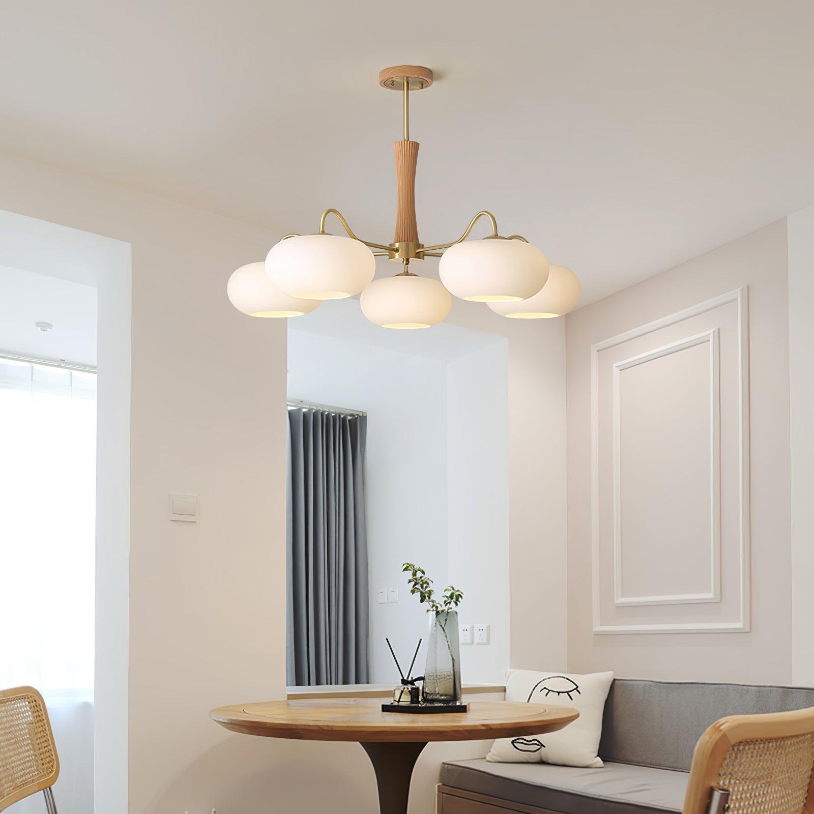 Retro Ceiling Chandelier Mid-Century Style Multi-Light Design
