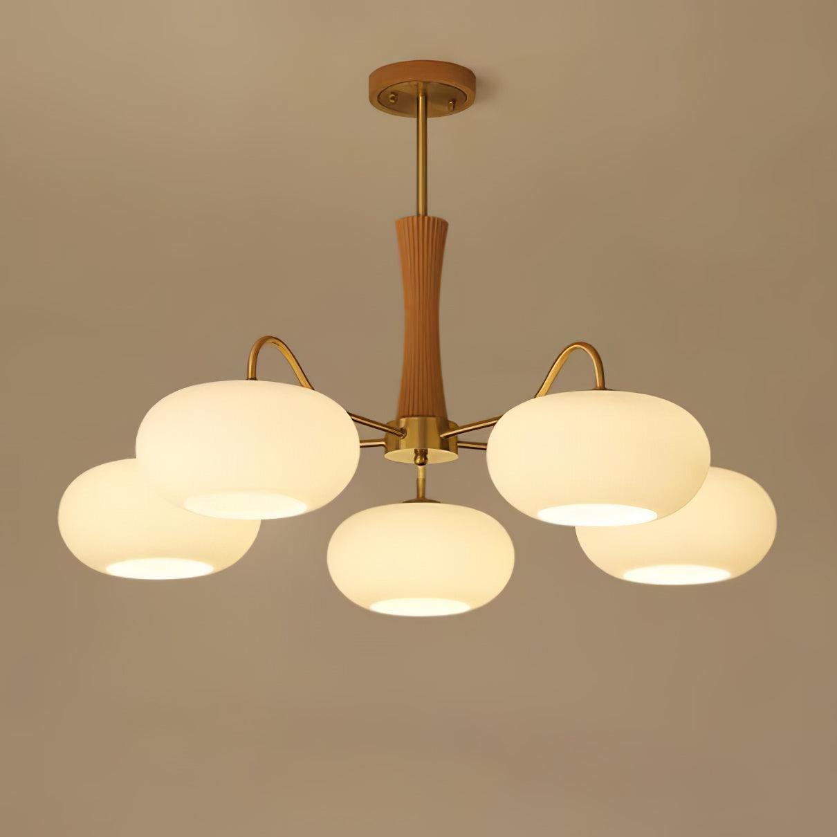 Retro Ceiling Chandelier Mid-Century Style Multi-Light Design