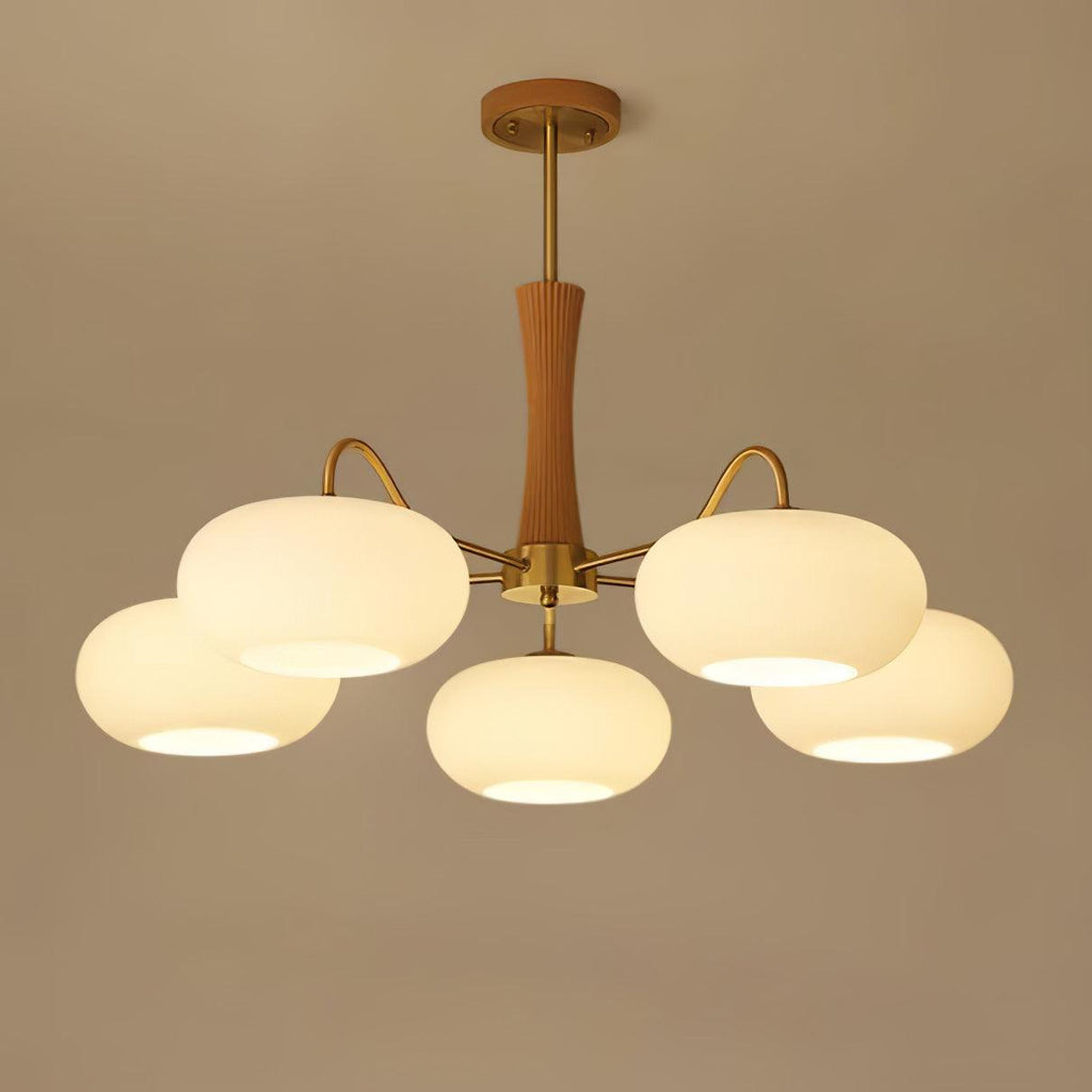 Retro Ceiling Chandelier Mid-Century Style Multi-Light Design