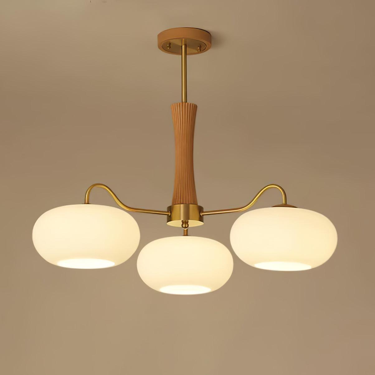 Retro Ceiling Chandelier Mid-Century Style Multi-Light Design