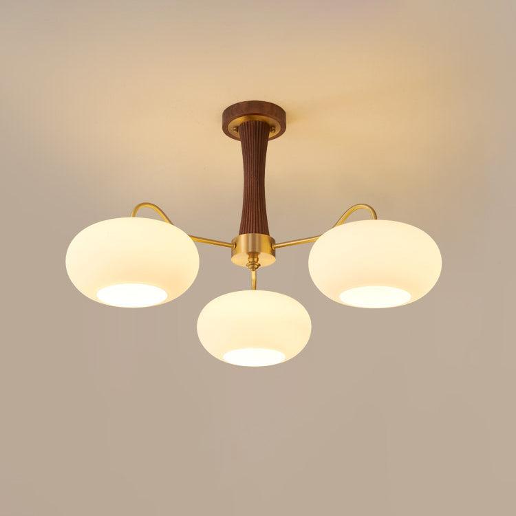 Retro Ceiling Chandelier Mid-Century Style Multi-Light Design