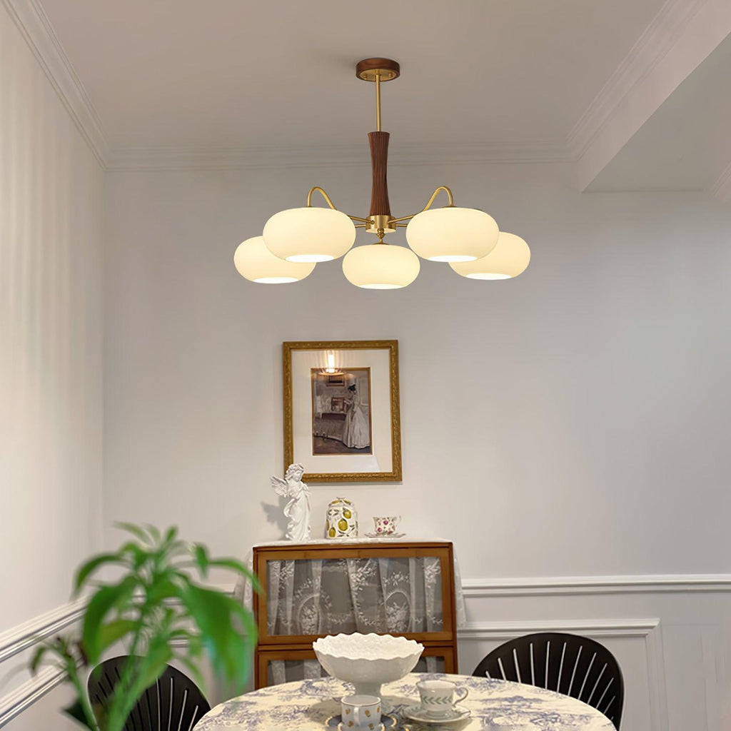 Retro Ceiling Chandelier Mid-Century Style Multi-Light Design