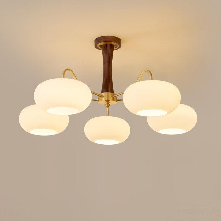 Retro Ceiling Chandelier Mid-Century Style Multi-Light Design