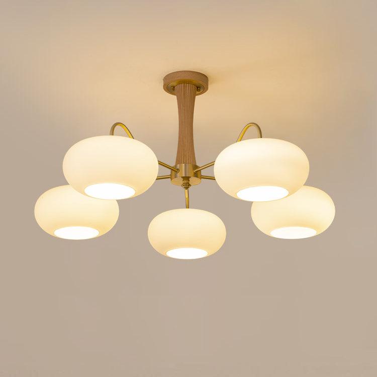 Retro Ceiling Chandelier Mid-Century Style Multi-Light Design