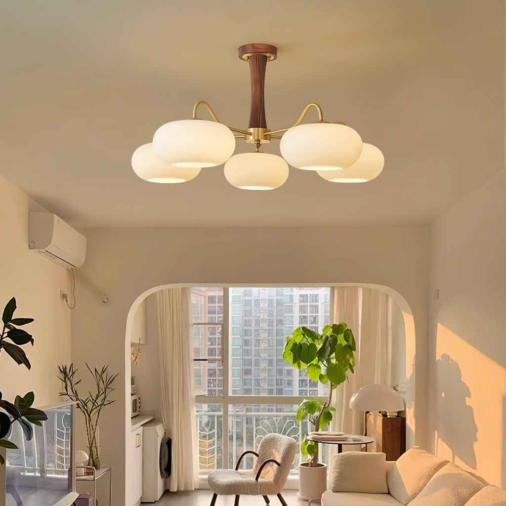 Retro Ceiling Chandelier Mid-Century Style Multi-Light Design