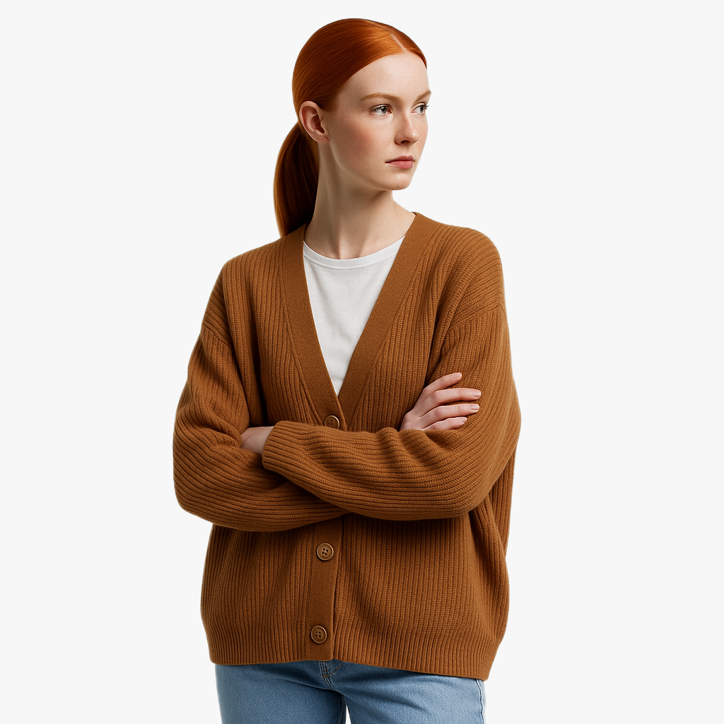 Warm Knitted Women's Cardigan for Cool Days