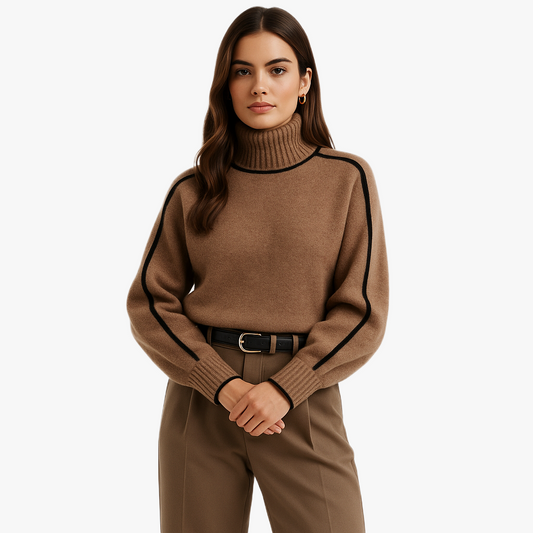 Warm Stylish Women's Roll Neck Jumper