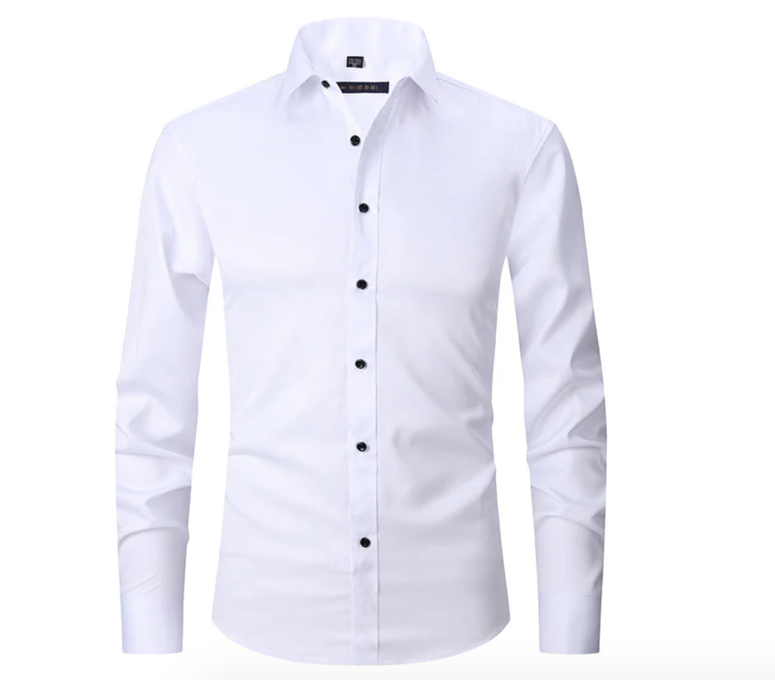 Men’s Flexible Tailored Stretch Shirt for All-Day Ease