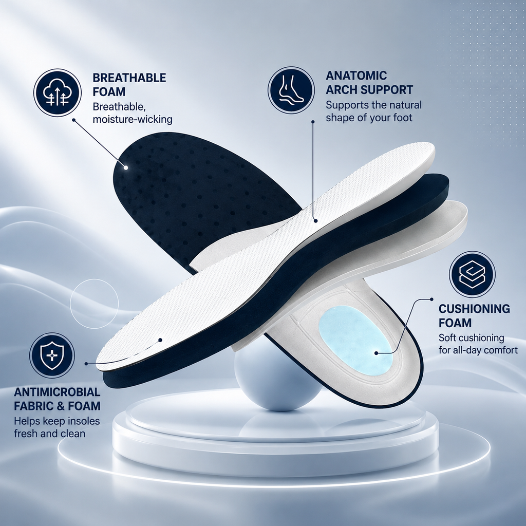 Damen-Sneaker mit breiter Passform für den Alltag und rutschfester Sohle