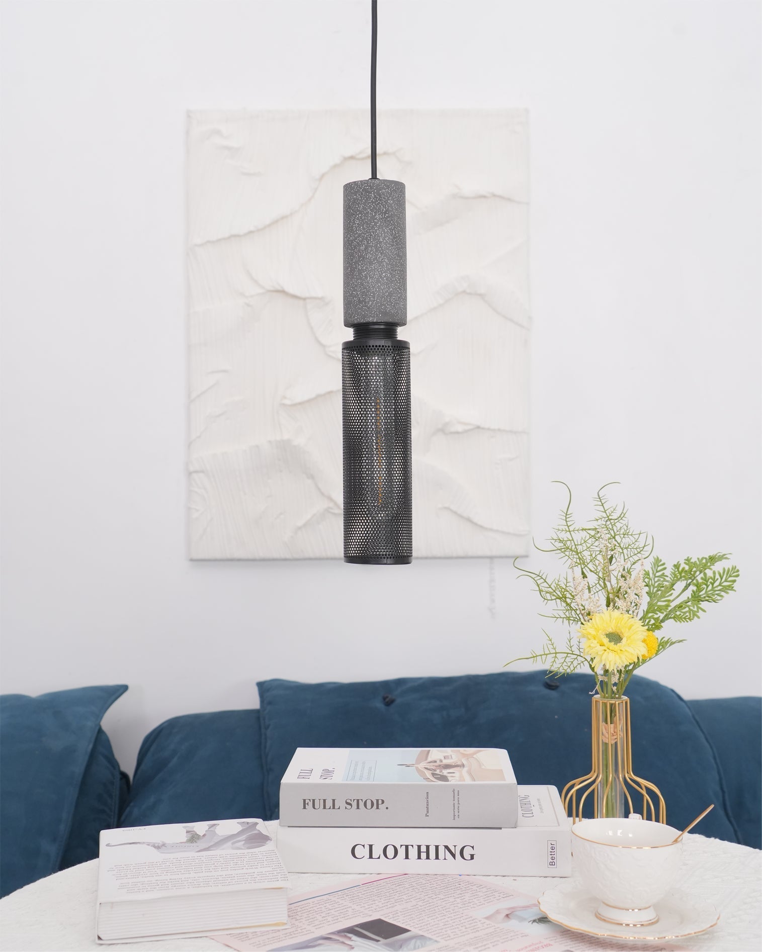 Minimalist Industrial Cylindrical Design Pendant Light