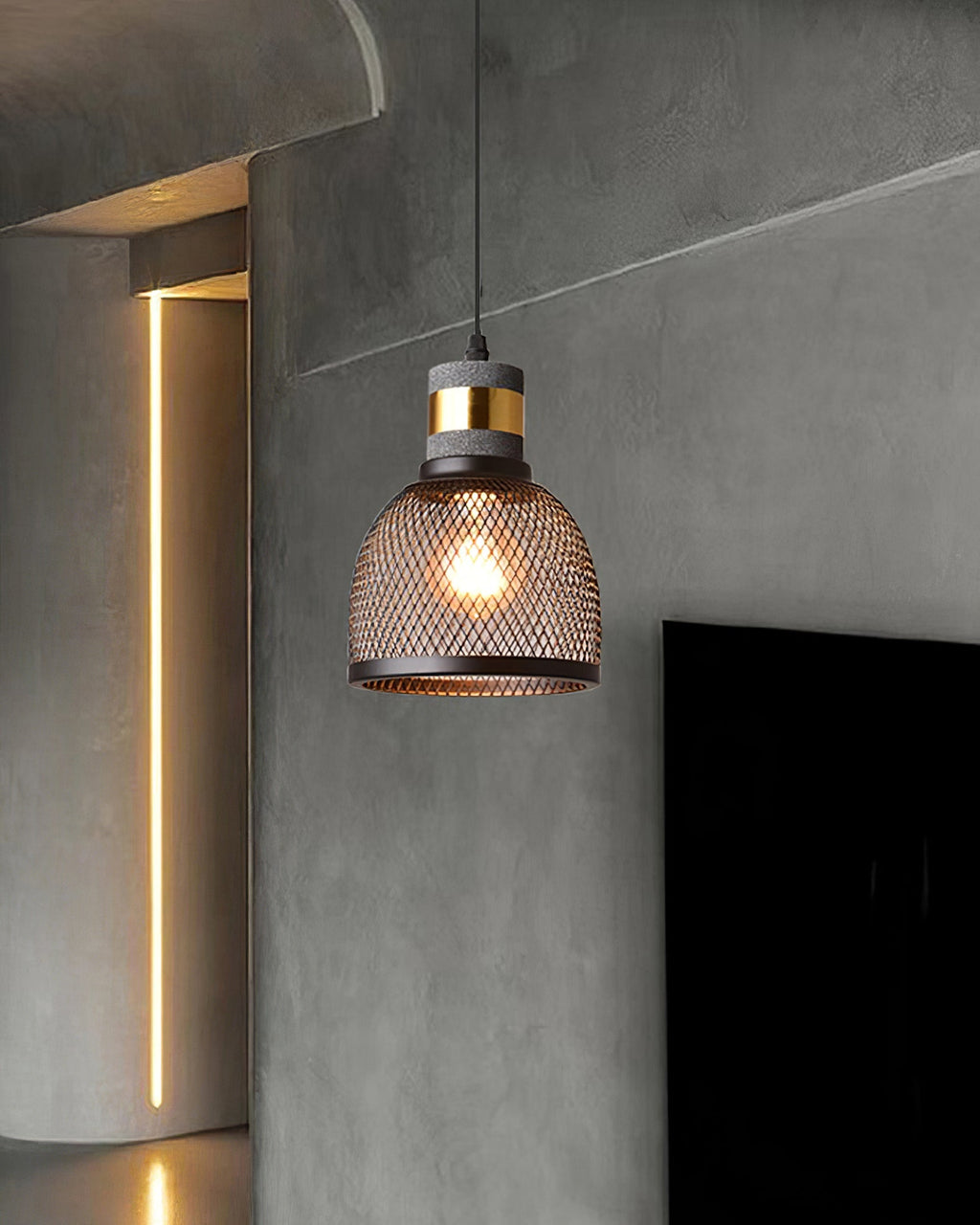 Minimalist Industrial Cylindrical Design Pendant Light