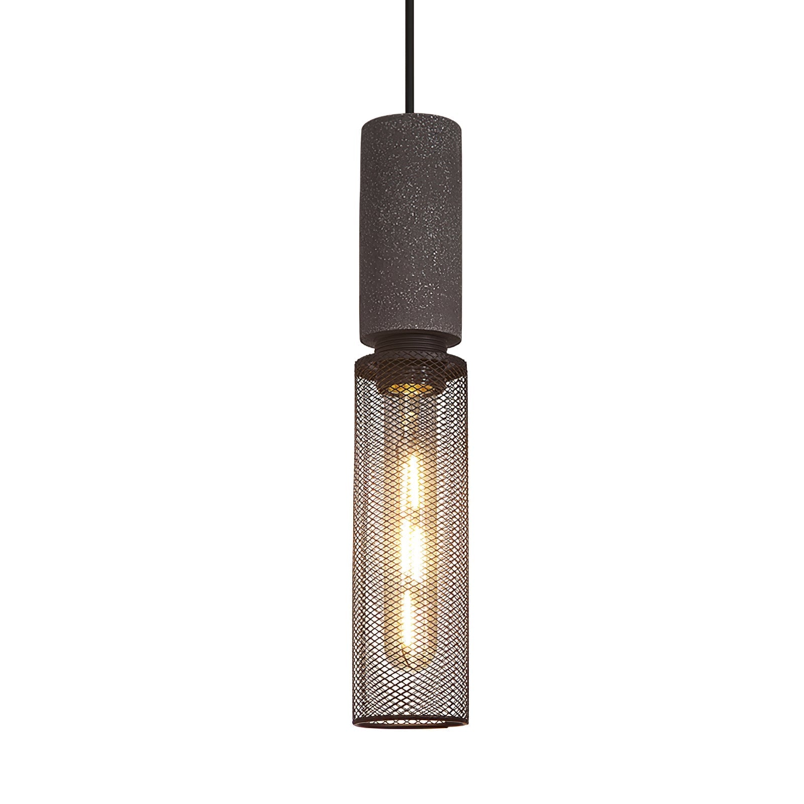 Minimalist Industrial Cylindrical Design Pendant Light