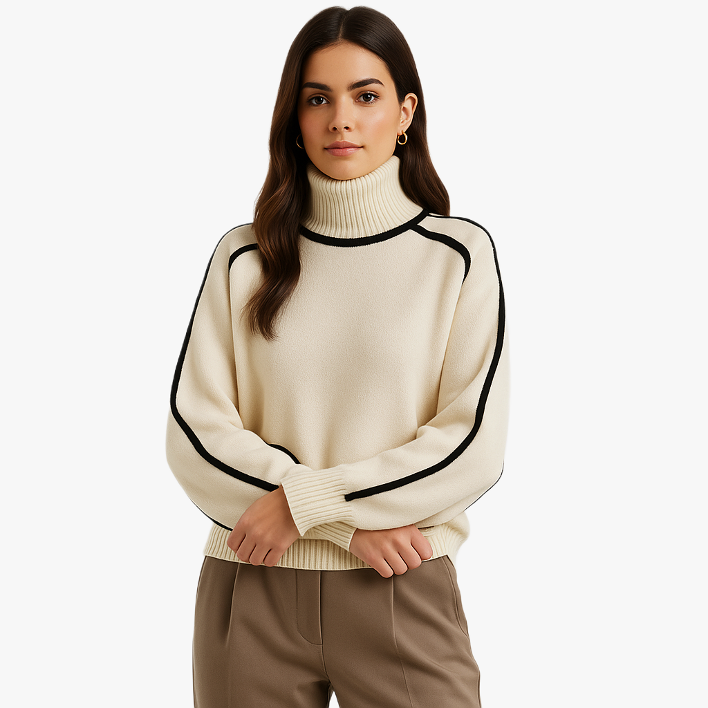 Warm Stylish Women's Roll Neck Jumper