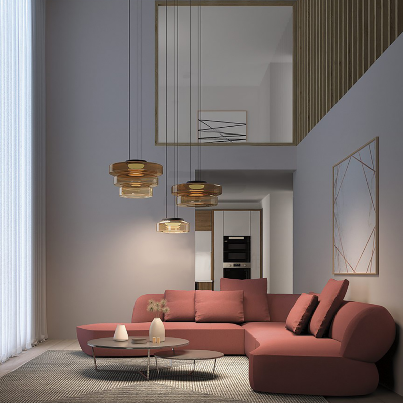 Contemporary Halo Design Ceiling Pendant for Home Interiors