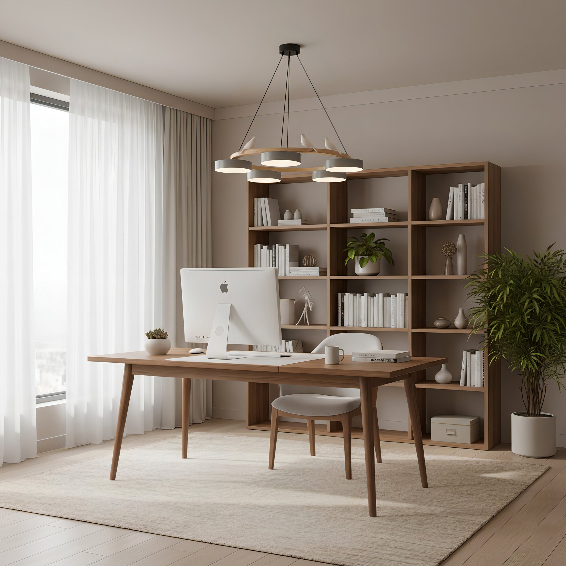 Velora Bird Round Chandelier