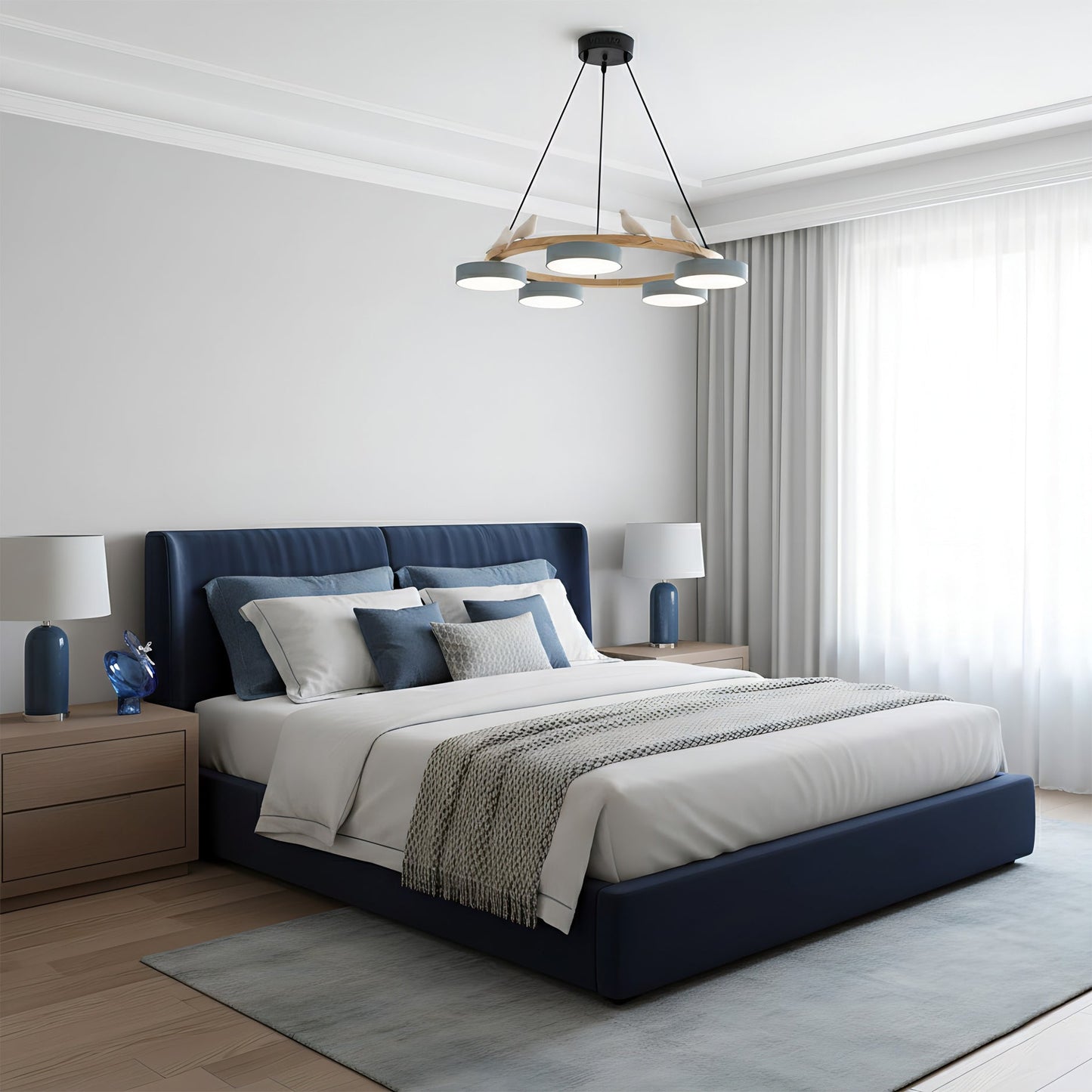 Velora Bird Round Chandelier