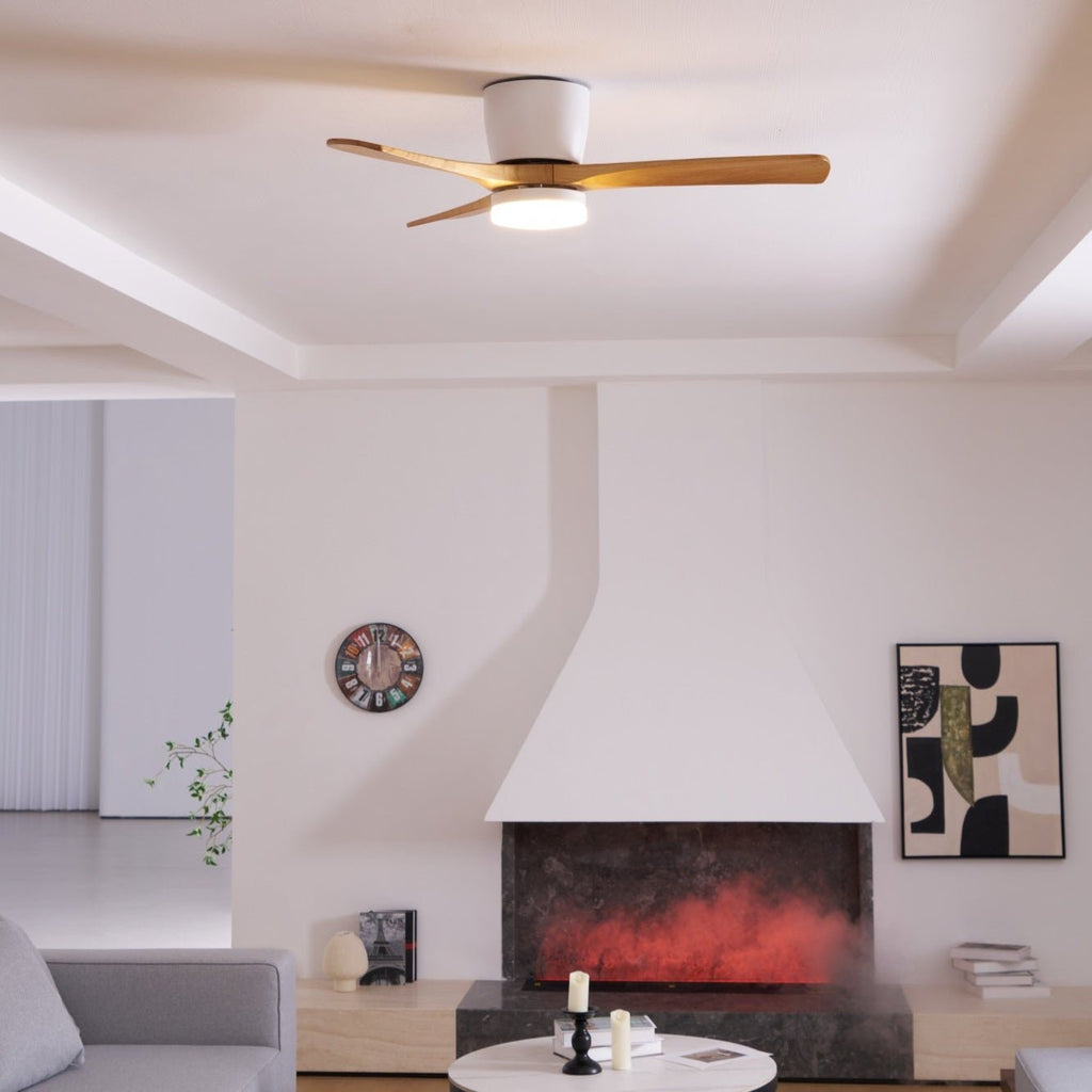 Modern Ceiling Fan with LED Light and Remote