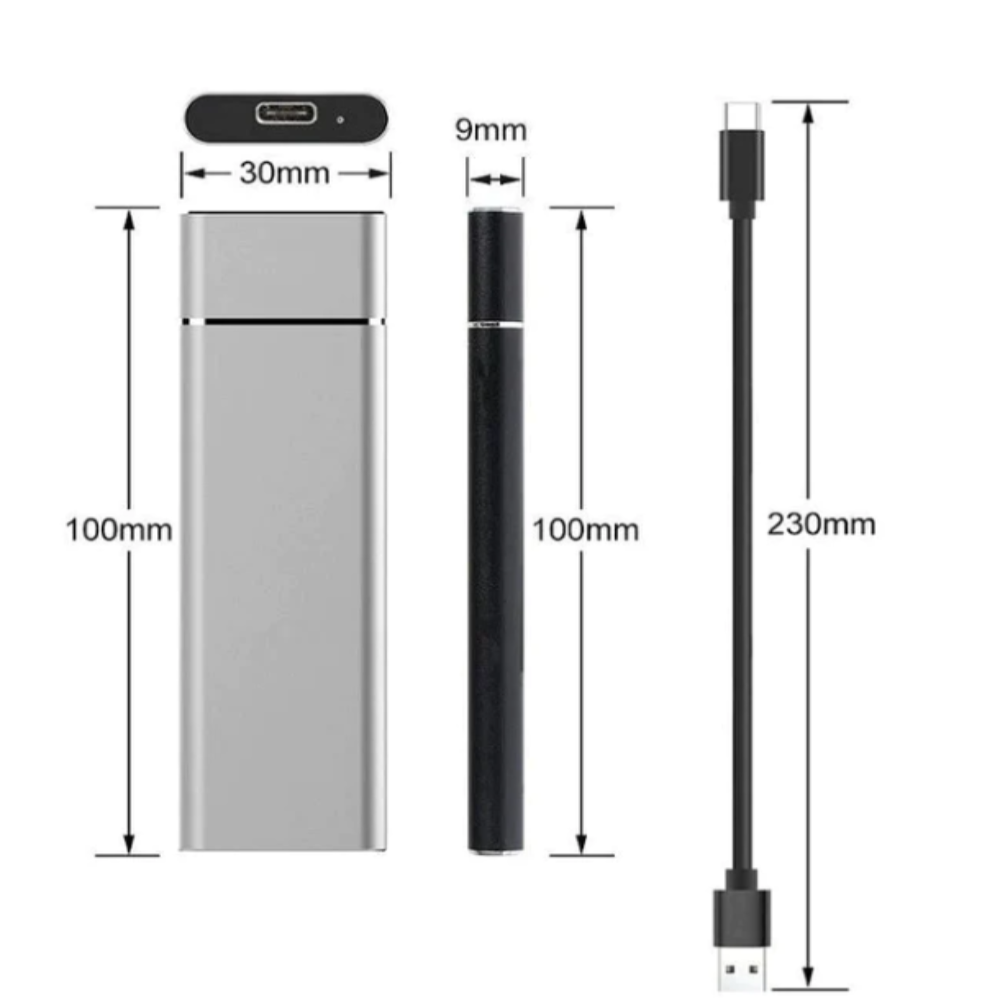 8TB External Hard Drive Slim Portable Drive for Everyday Storage