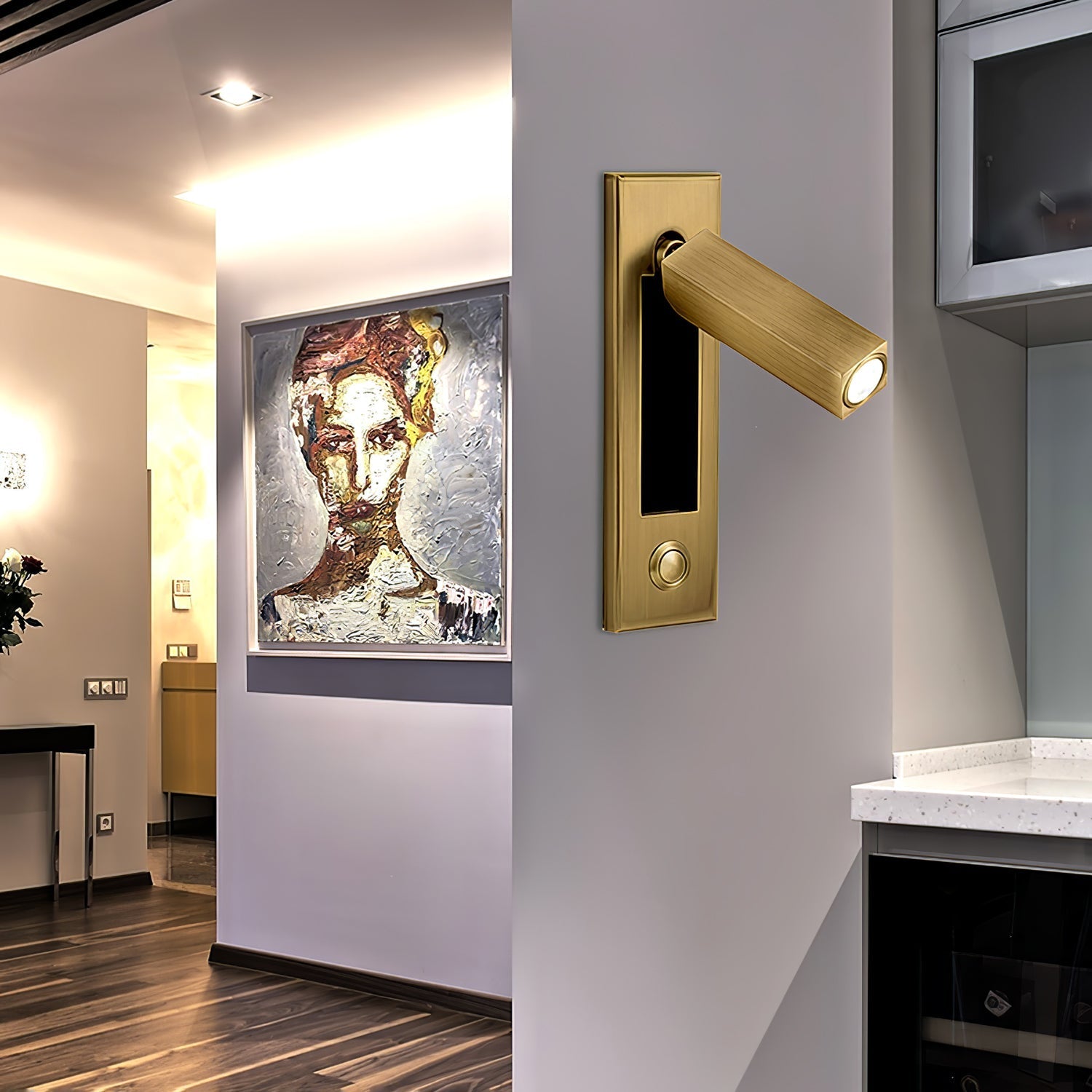 Slim Flush‑Mount Reading Wall Lamp