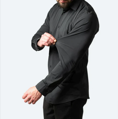 Men’s Flexible Tailored Stretch Shirt for All-Day Ease